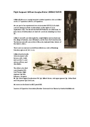 A preview of a PDF biography for Bickle, William Douglas